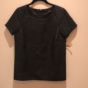 Scotch and Soda Leather Top NTW